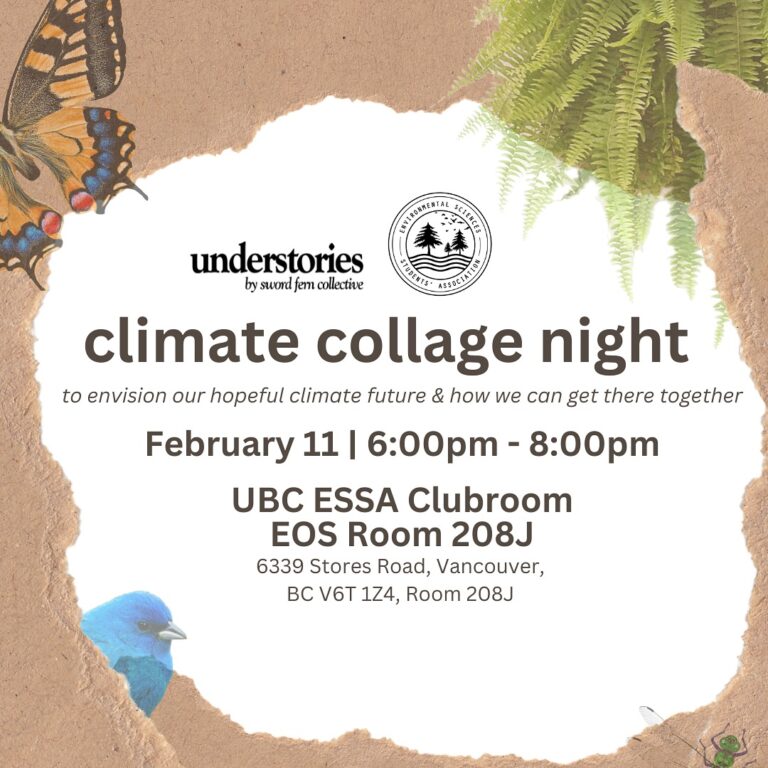 Climate Collage Night with UBC ESSA